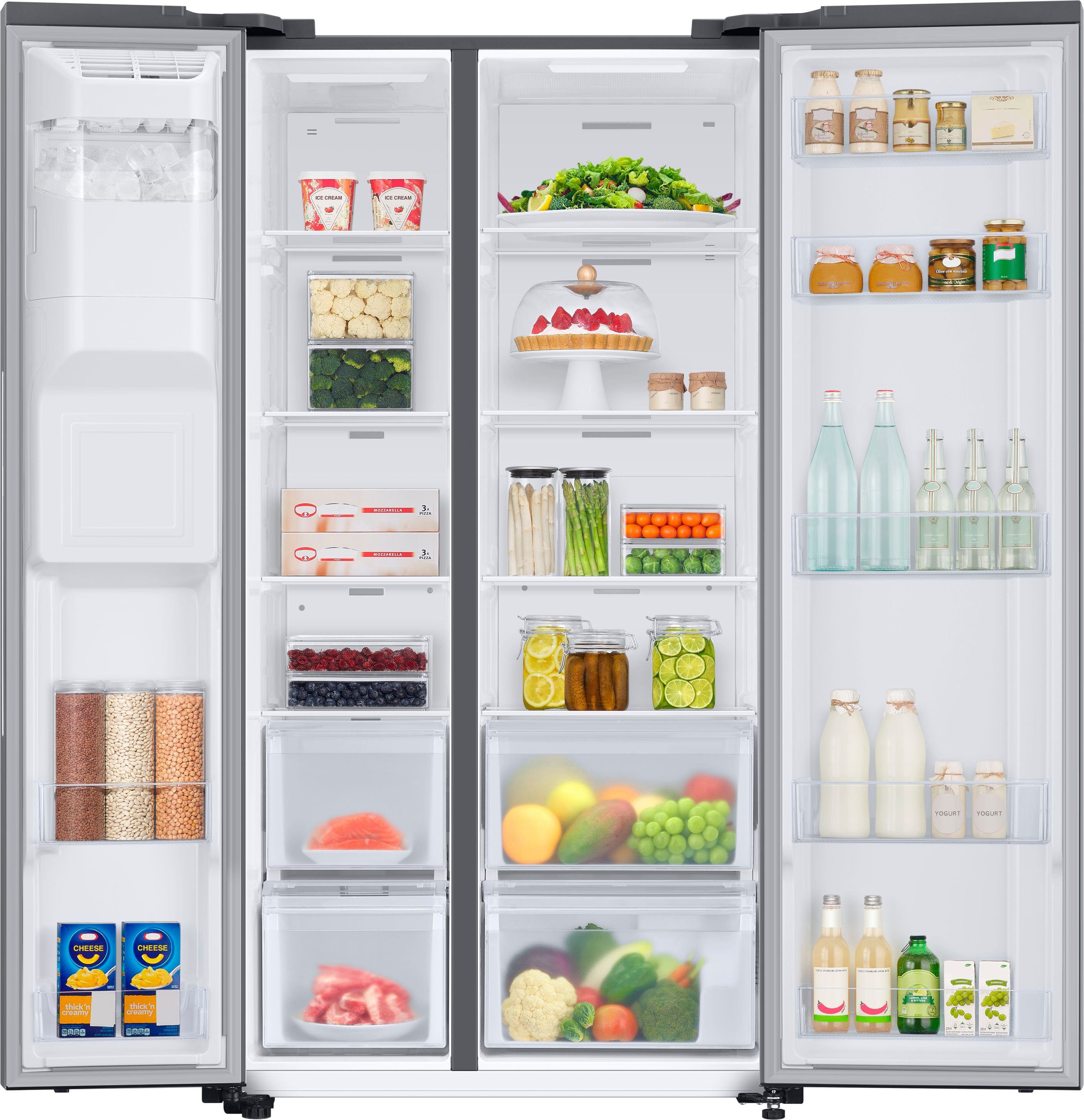 Samsung Side-by-Side RS6JA8811S9, 178 cm hoch, 91,2 cm breit, mit Festwasseranschluss