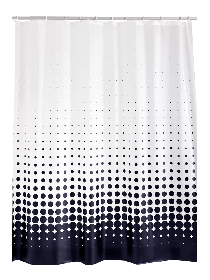 RIDDER Duschvorhang Folie Blacky Semitransparent-nachtblau günstig kaufen 180x200 cm