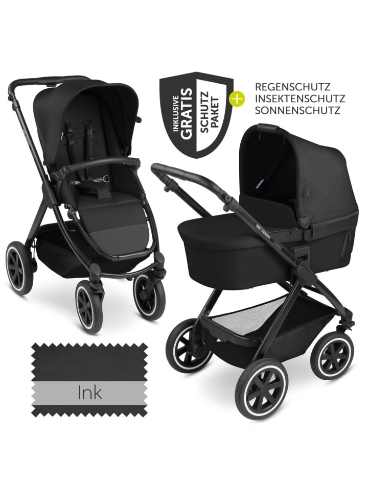 ABC-Design Kombi-Kinderwagen Samba - inkl. Babywanne & Sportsitz in schwarz günstig kaufen onesize