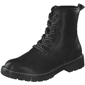 Marco Tozzi Schnürstiefelette in schwarz