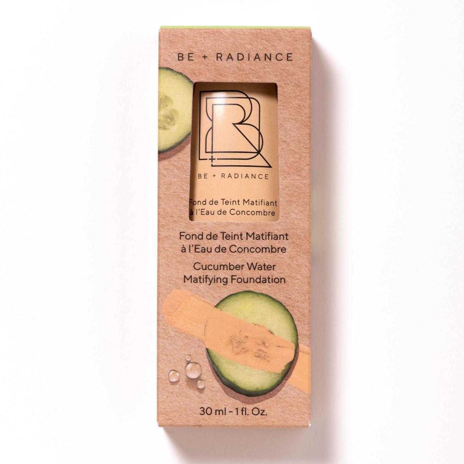 BE + Radiance matirajoči puder s kumarično vodo št. 08