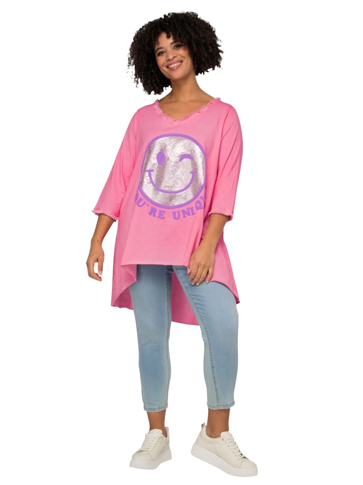 Angel of Style Longshirt in rosa günstig kaufen