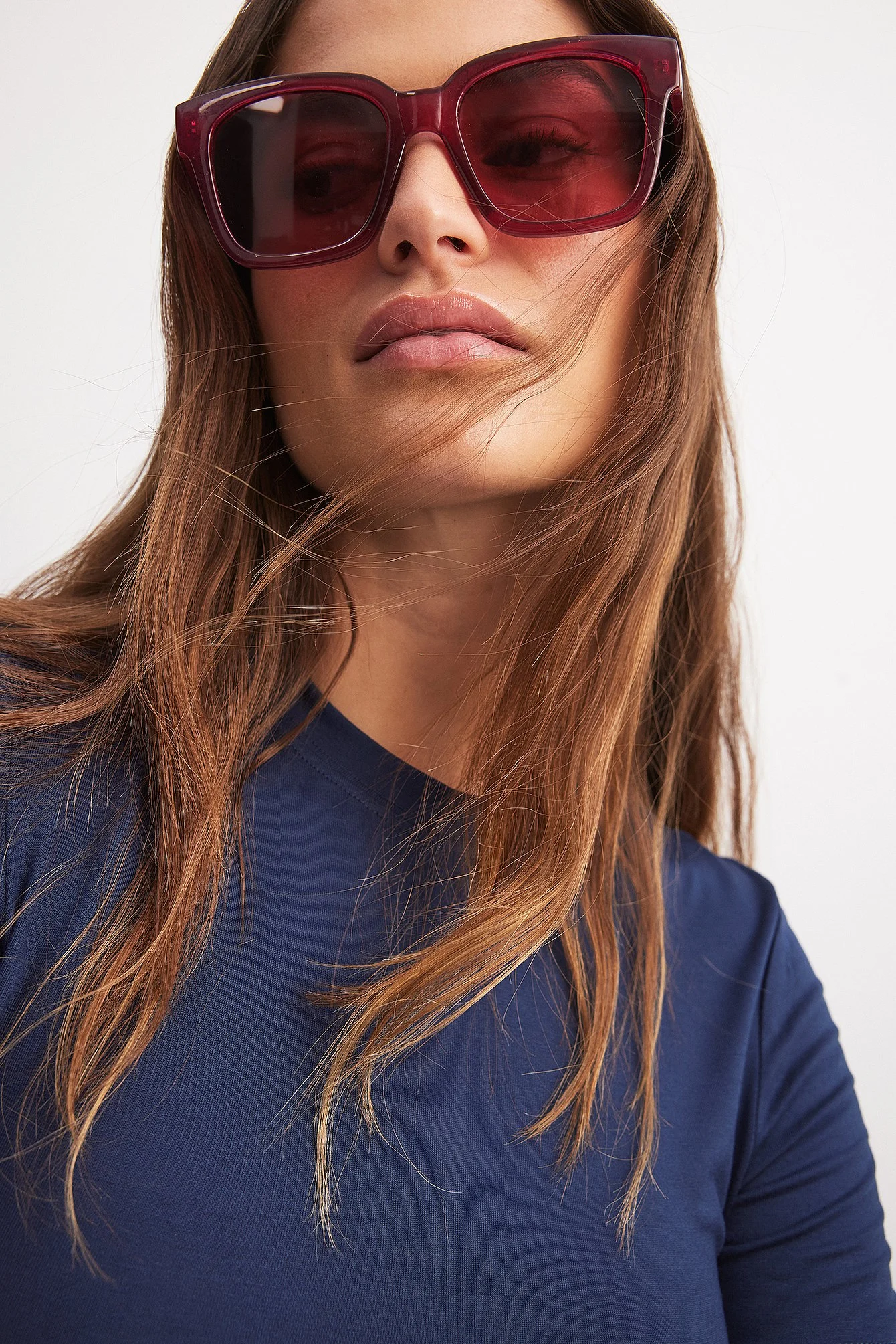 Große runde recycelte Sonnenbrille