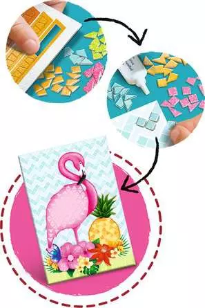 Mosaik Tropical - Bastelset für Kinder ab 7 Jahren