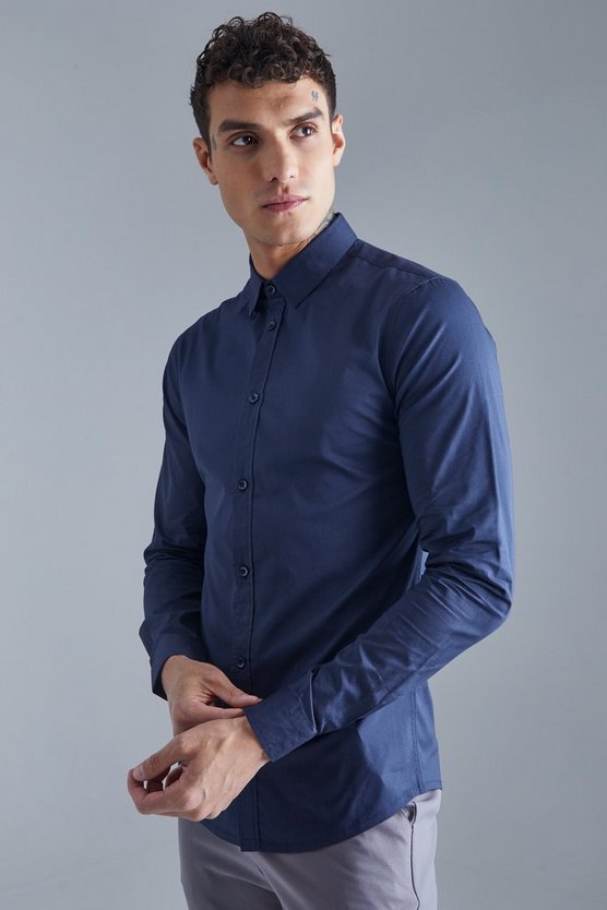 Langärmliges Slim-Fit Hemd
