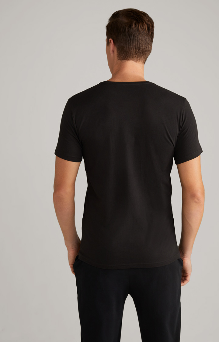2er Pack Fine Cotton T-Shirts in Schwarz