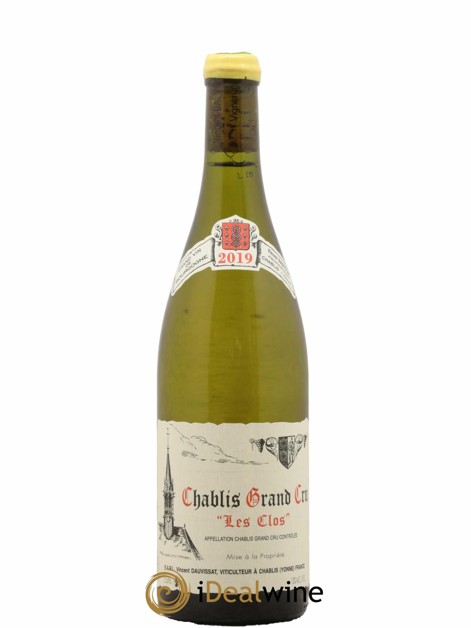 Chablis Grand Cru Les Clos Vincent Dauvissat (Domaine)  2019 - Lot de 1 Bouteille