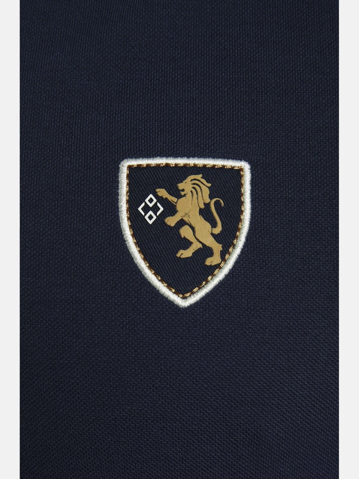 Charles Colby Poloshirt EARL FANCES in dunkelblau günstig kaufen
