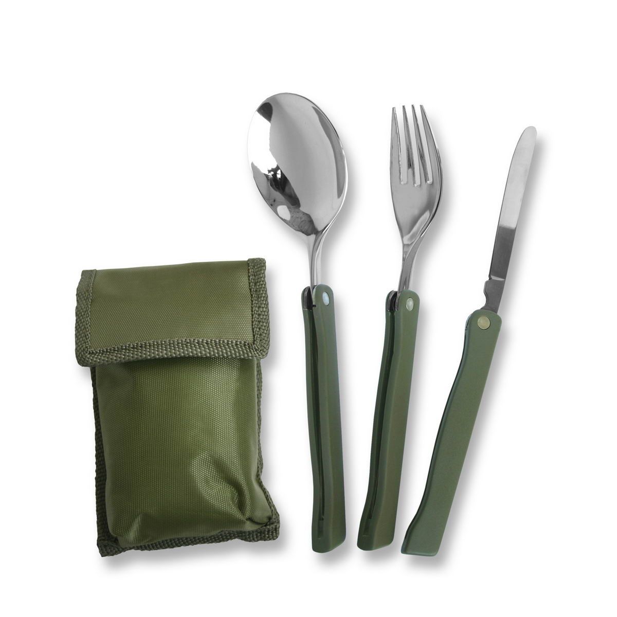 Klappbesteck 3-tlg. mit Tasche