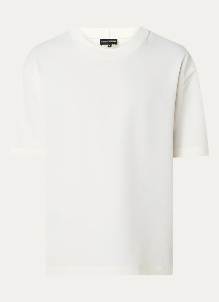 Tricou texturat Emporio Armani