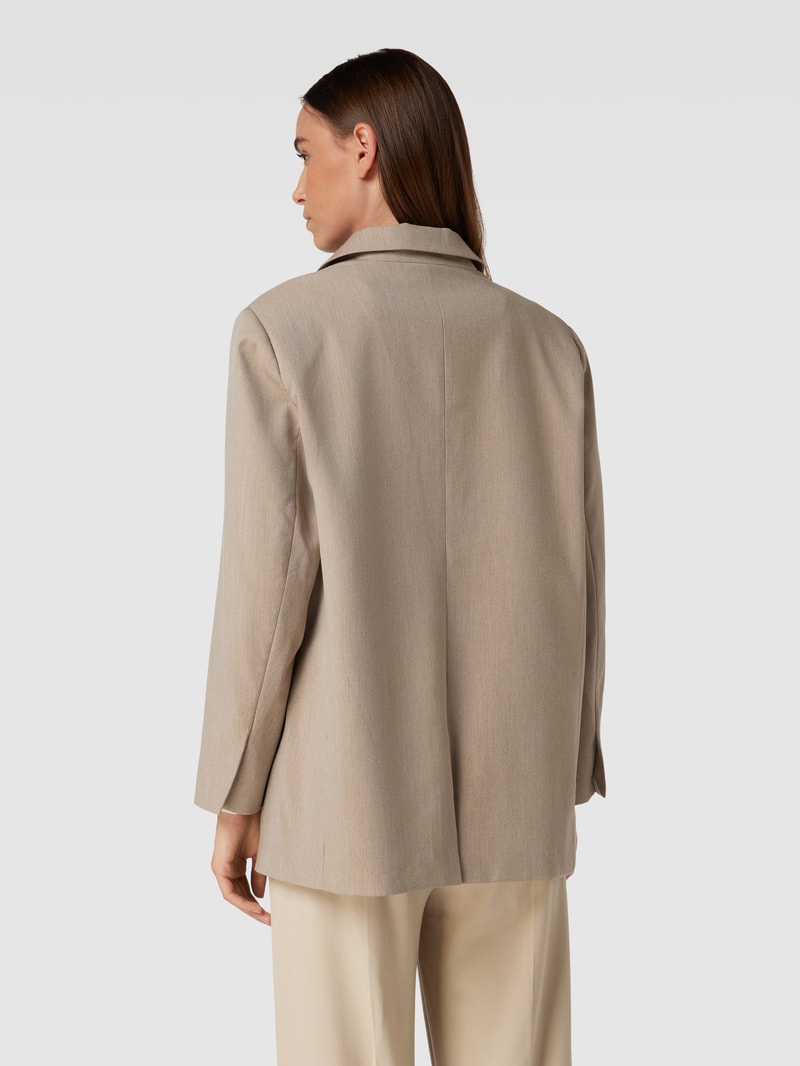Loose Fit Blazer mit Strukturmuster Modell 'DAGNY' in mittelbraun