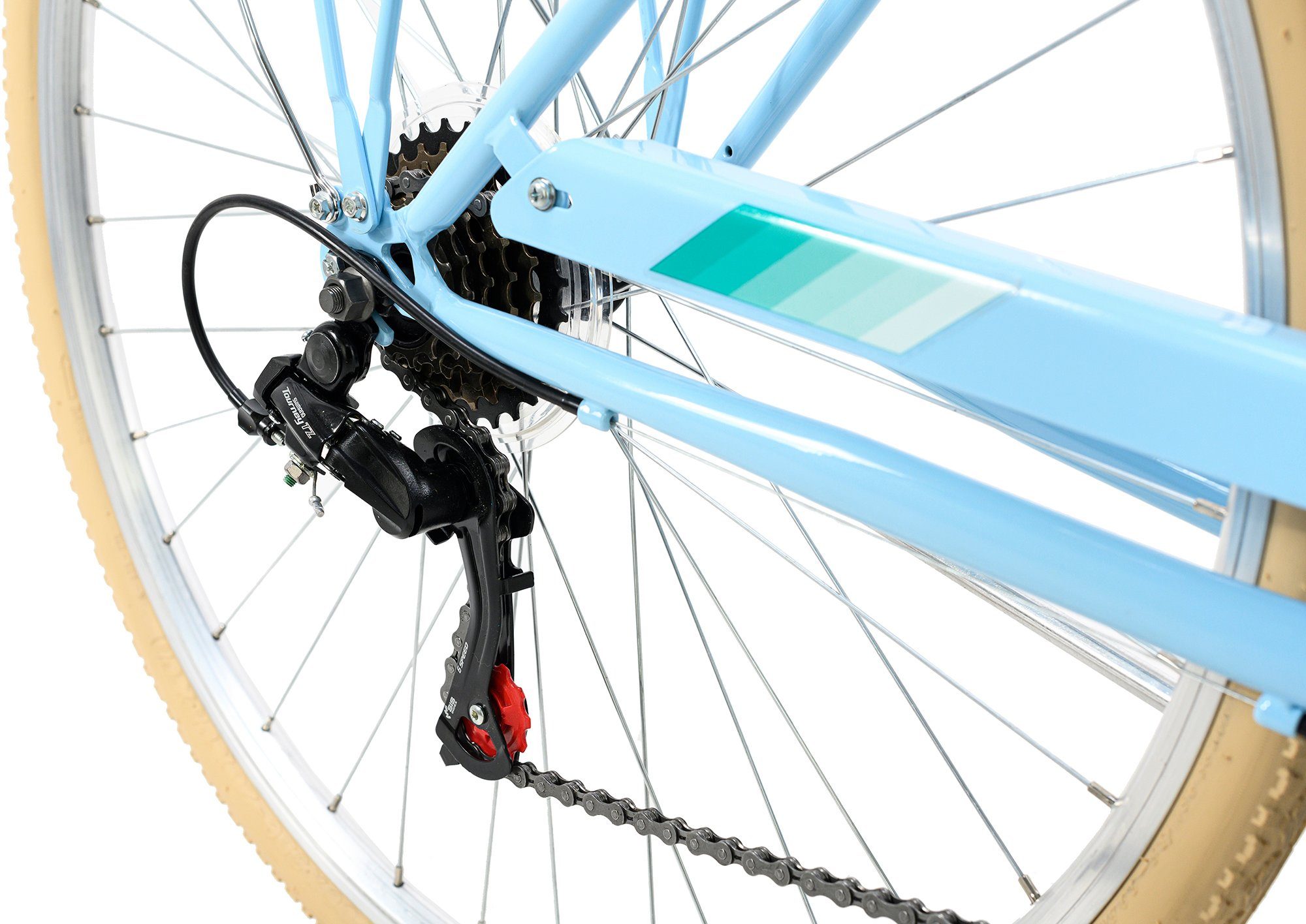 KS Cycling Cityrad Cantaloupe, 6 Gang Shimano Tourney Schaltwerk, Kettenschaltung