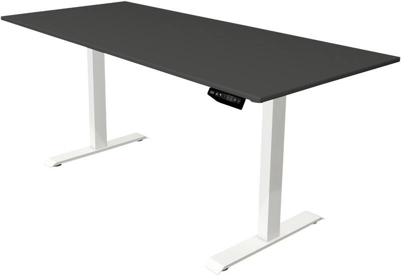 Kerkmann 10360913 Move 1 Elektrisch Höhenverstellbar Sitz-Stehschreibtisch Rechteckig Melamin;Stahl Weiß 1.800 x 800 x 1.230 mm