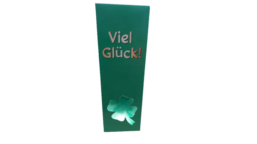 Geschenkkartonage LED-Illuminierte Sektbox Viel Glück inkl. Batterien