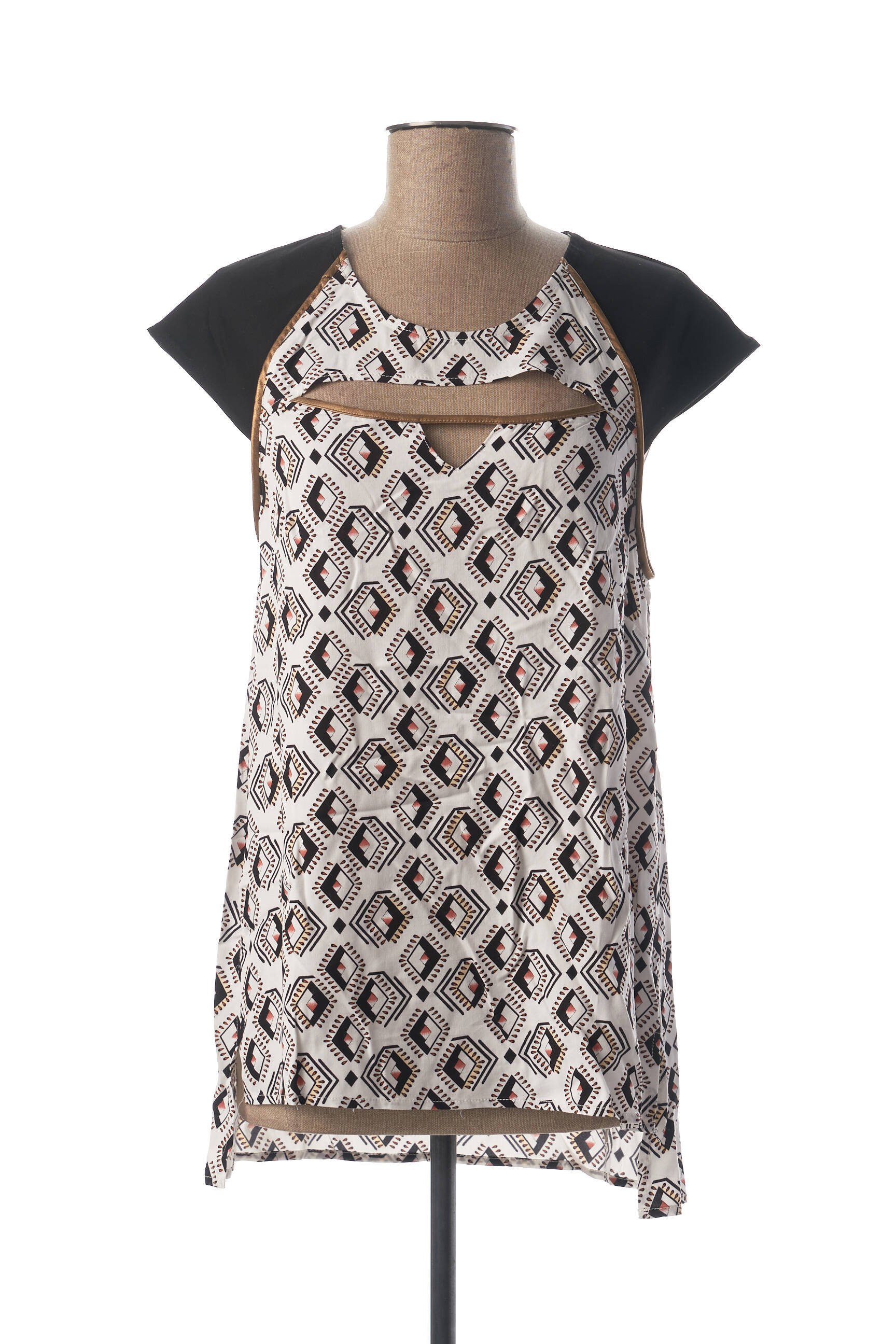 Mia Soana Tuniquemanchecourte Femme couleur blanc