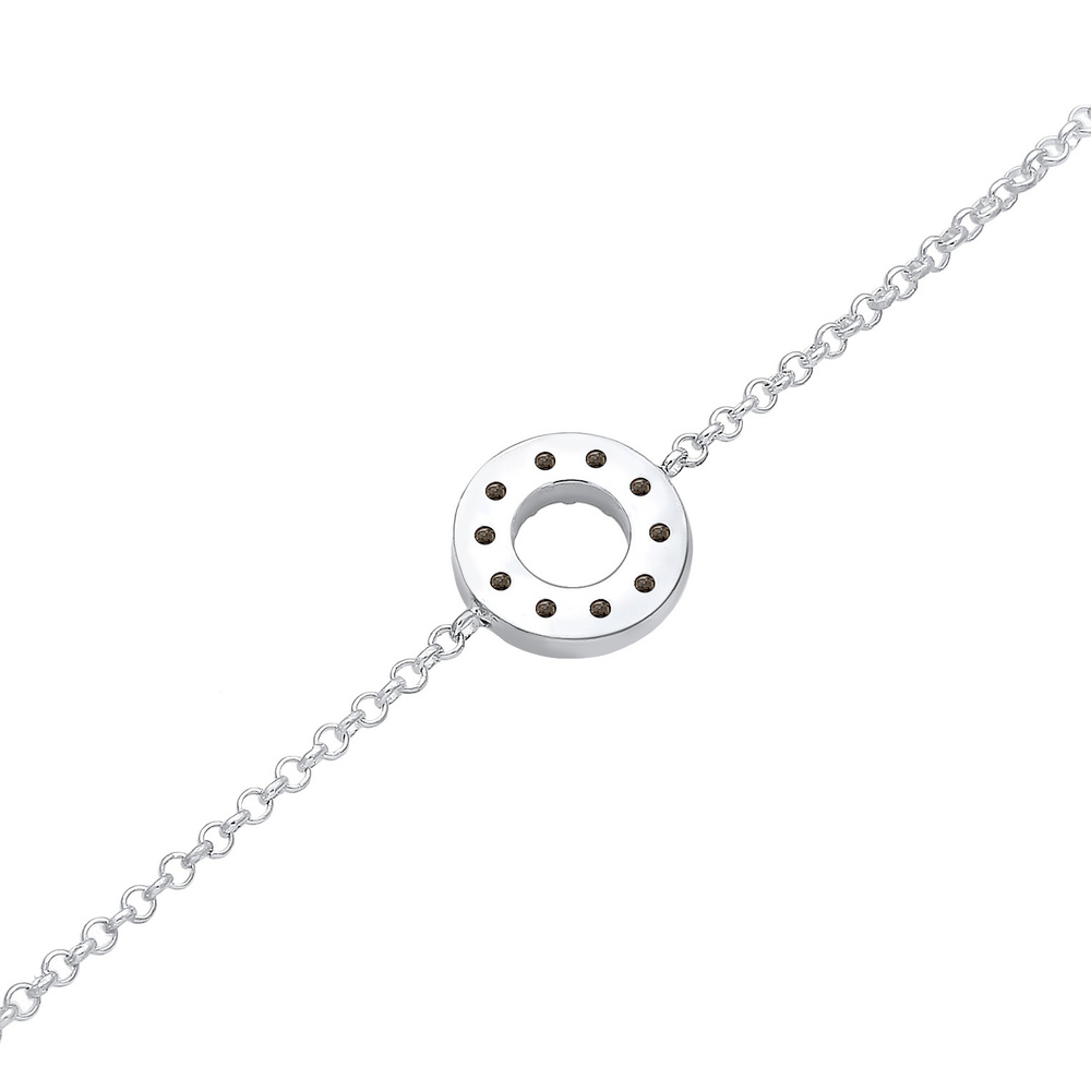 Elli Elli Bracelet Armkettchen Kreis Kristalle 925 Silber Bracelet
