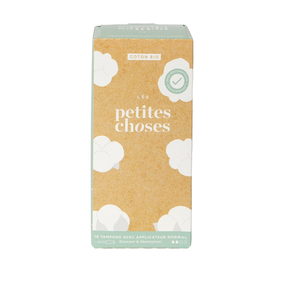 Les petites choses Tampon Bio avec applicateur - Flux normal Boite de 16 Tampon Avec applicateur