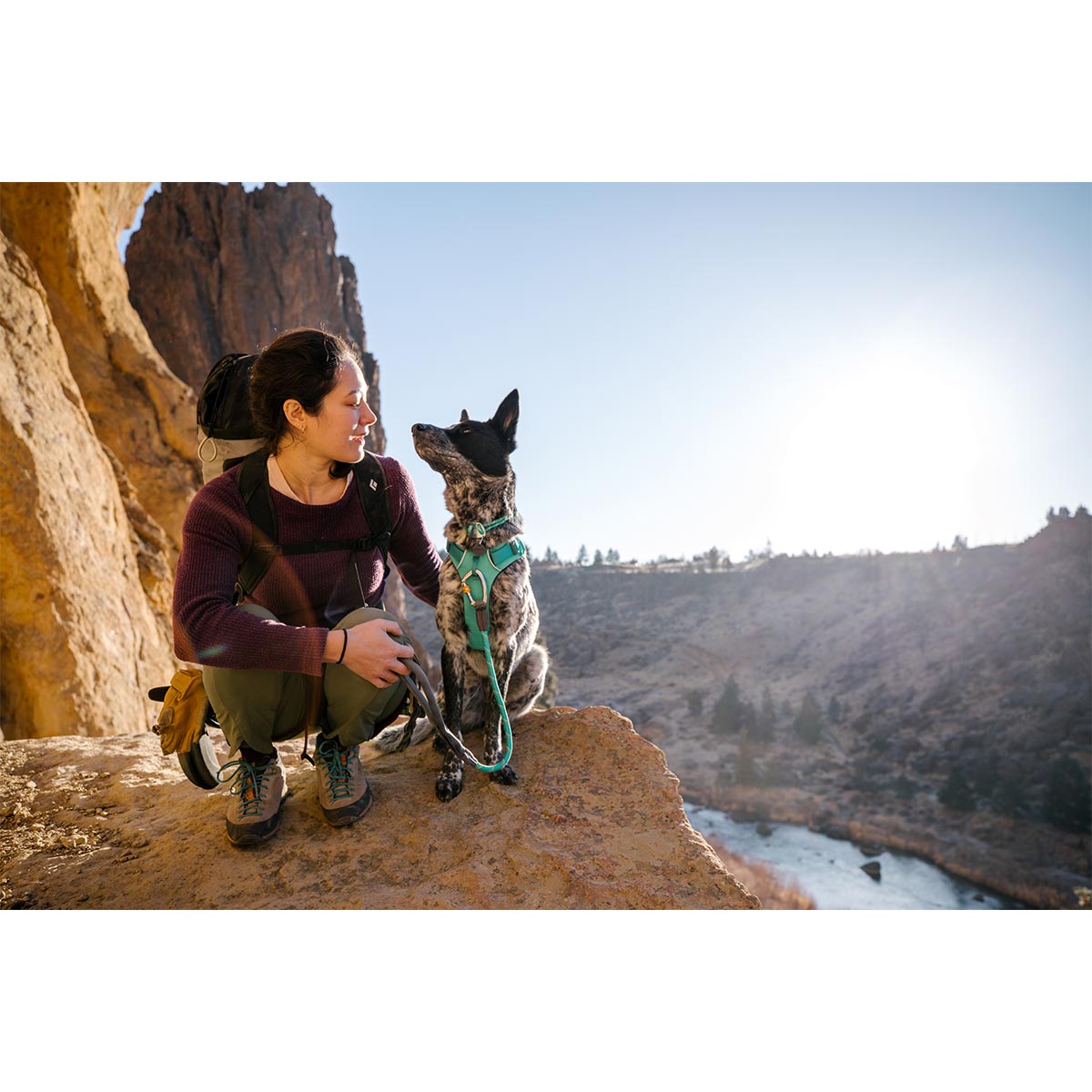 Ruffwear Knot-a-Long Leine Aurora Teal kaufen bei ZooRoyal