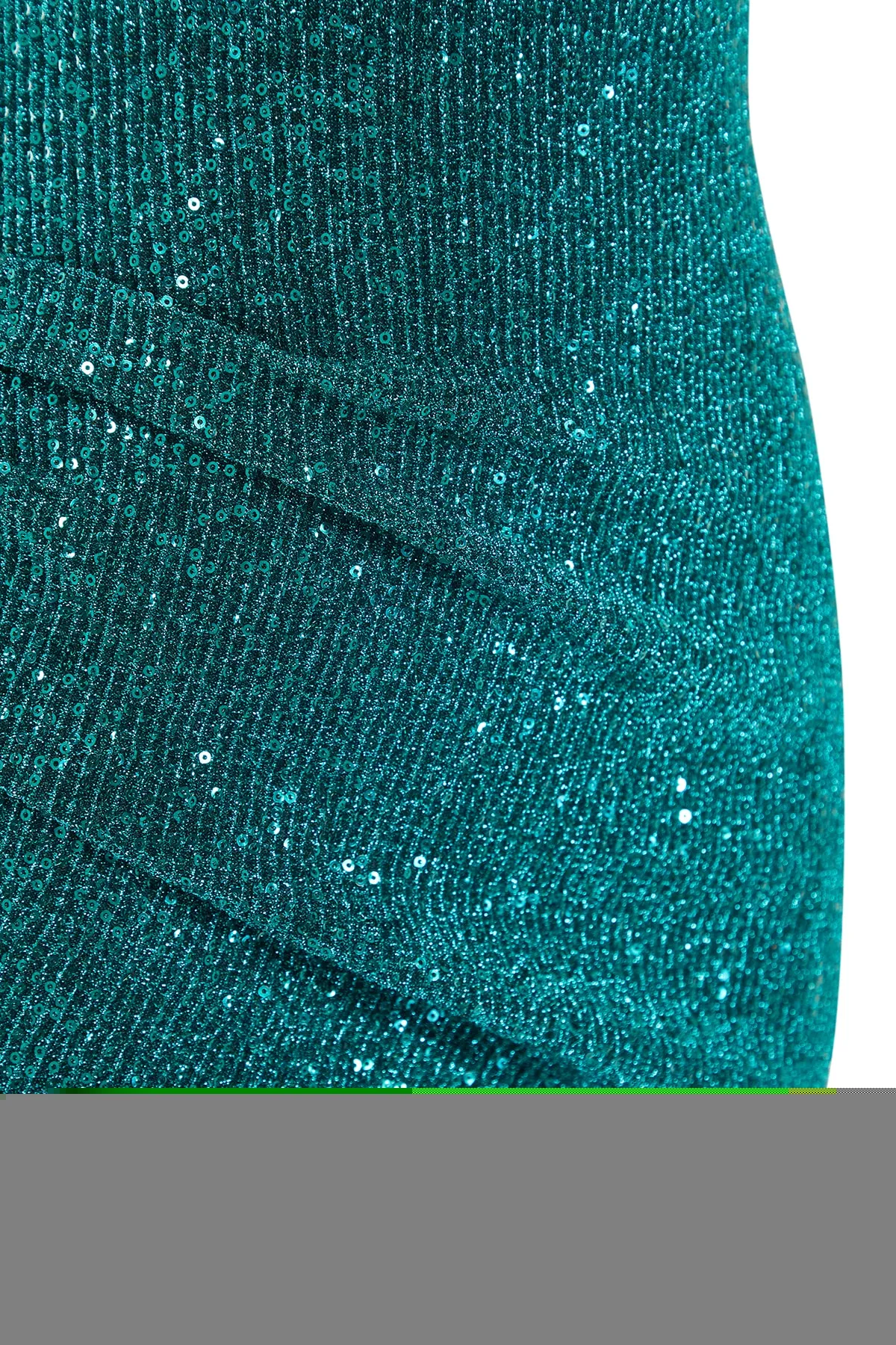 Trendyol Collection  Grünes Abendkleid mit Pailletten und Details TPRSS22EL2889
