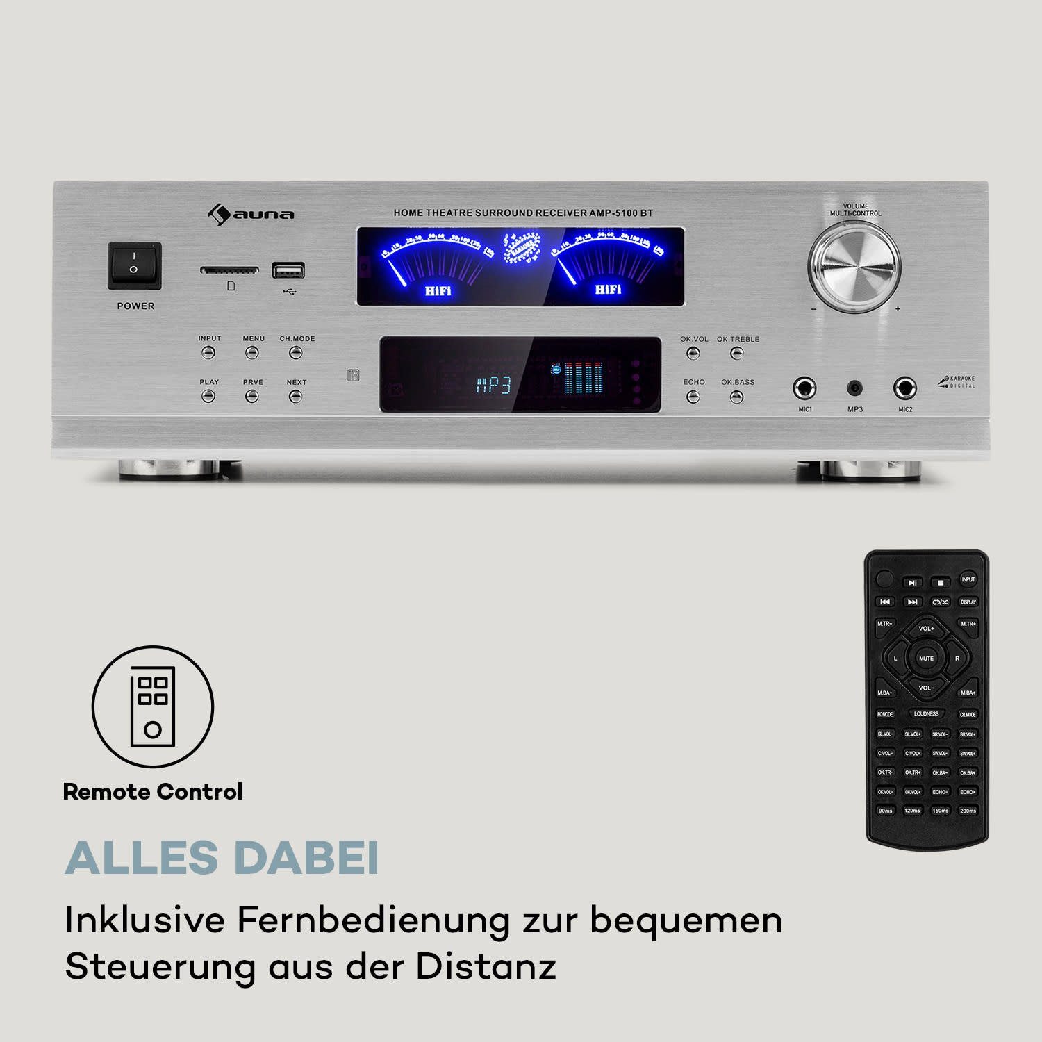 Auna AMP 5100 BT Audioverstärker (Anzahl Kanäle: 5)