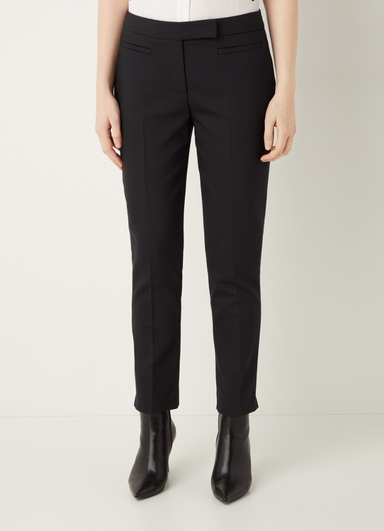 Hobbs Annie mid waist slim fit cropped trousers