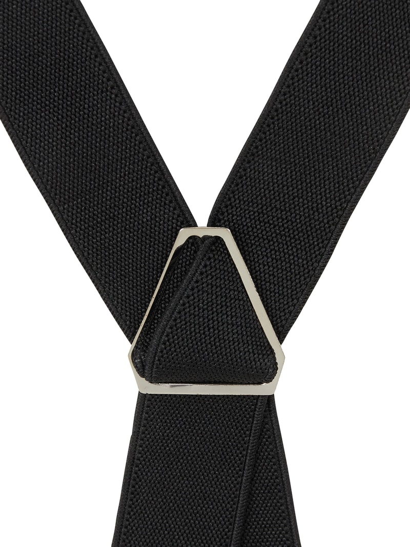 Hosenträger in X-Form in schwarz