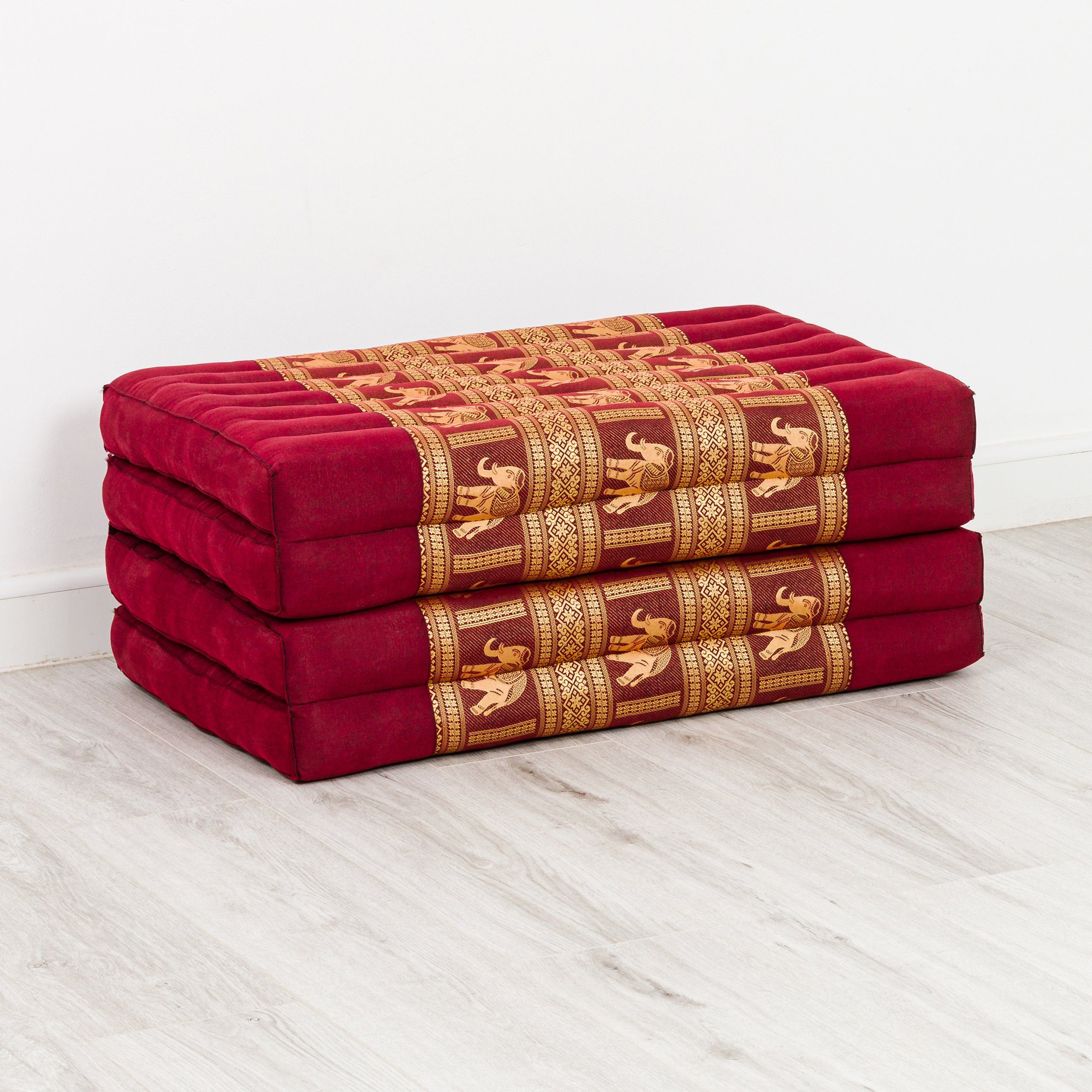 Klappmatratze Klappmatratze 80 cm (Deluxe) vegan und handgefertigt, 200x80x8cm, livasia, 8 cm hoch, Kapok