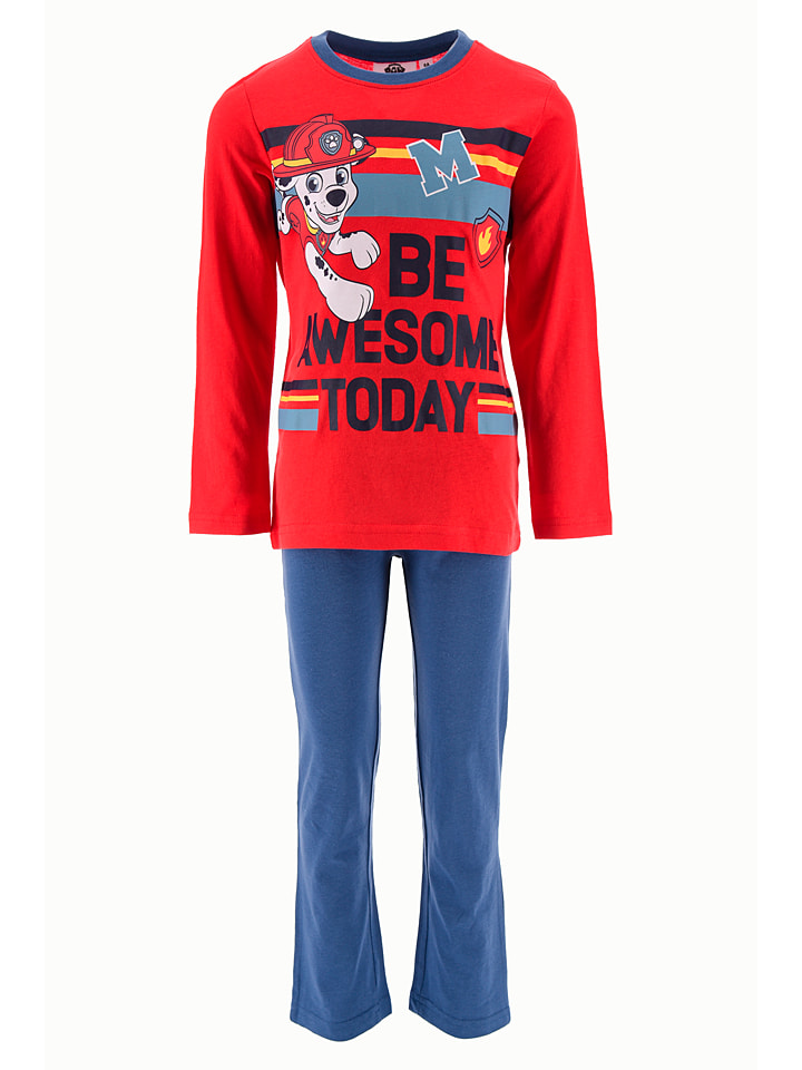 Paw Patrol Pyjama in Blau/ Rot günstig kaufen
