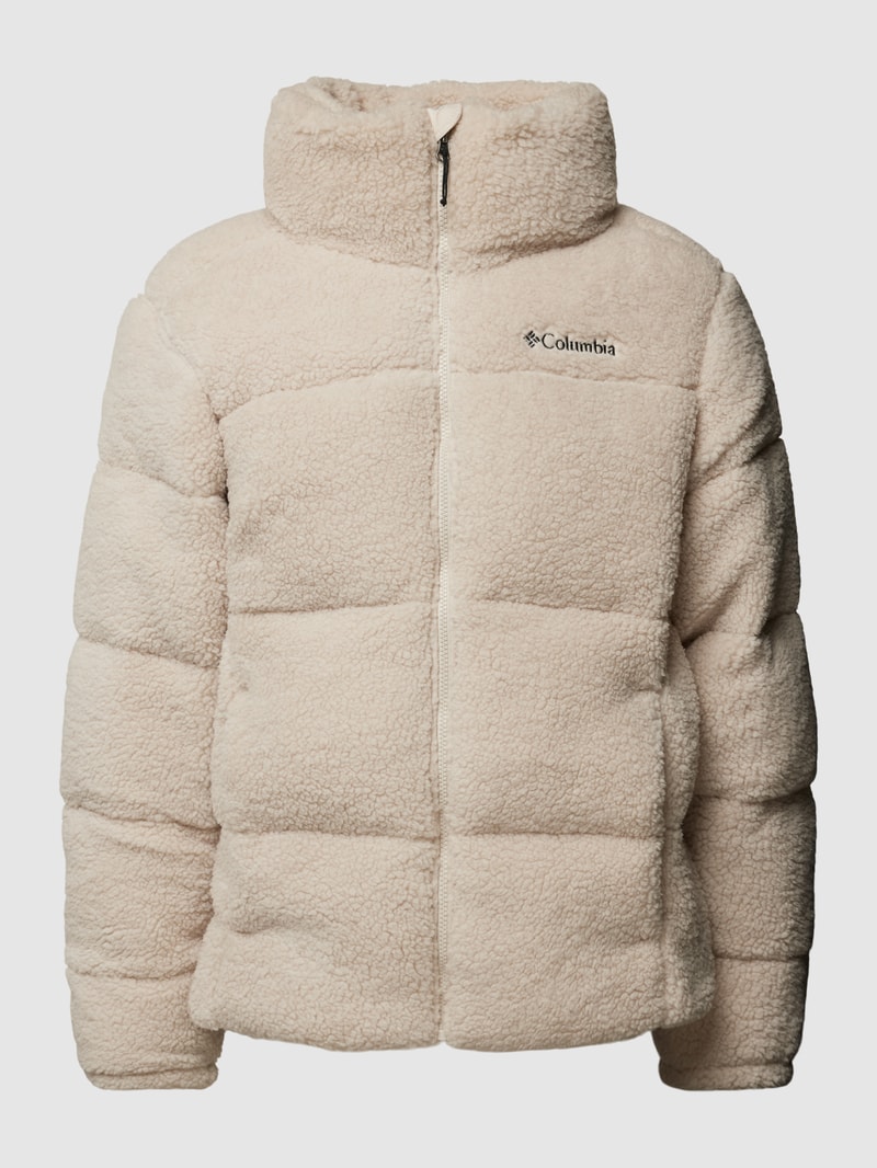 Steppjacke aus Teddyfell in beige