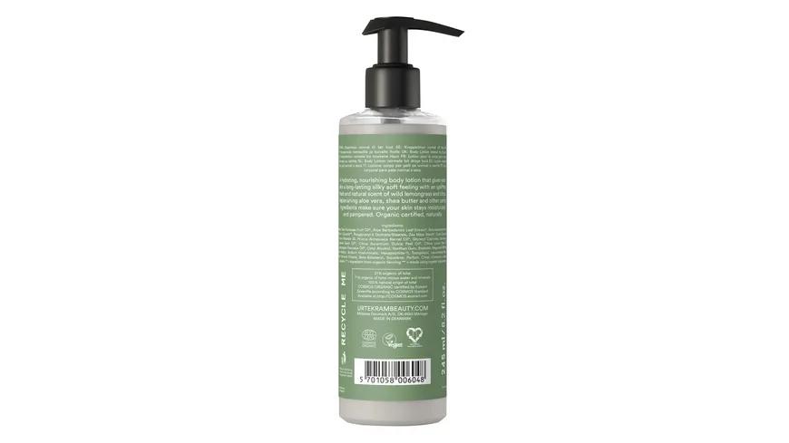 URTEKRAM Blown Away Body Lotion Wild Lemongrass 245 ml