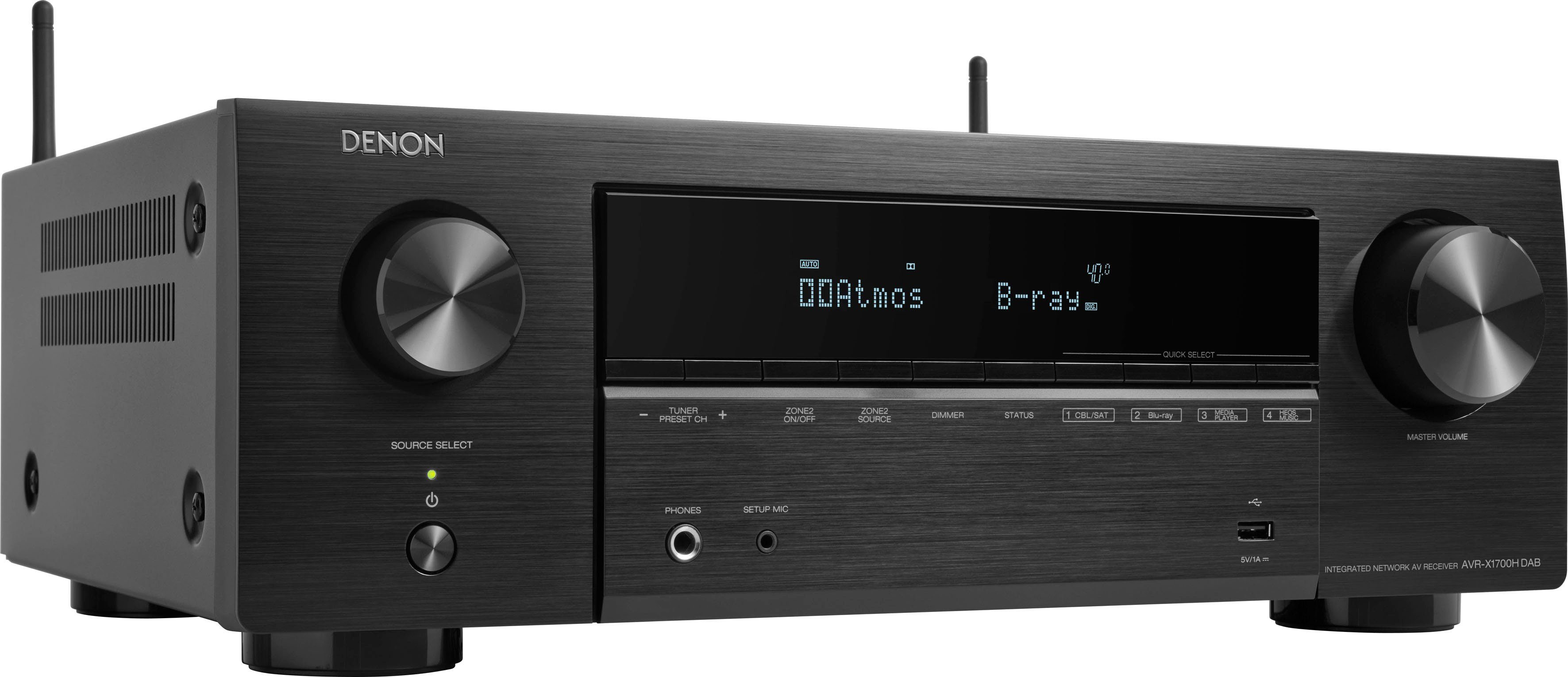 Denon AVR-X1700H DAB 8K- 7.2 Heimkinosystem (Bluetooth, WLAN)