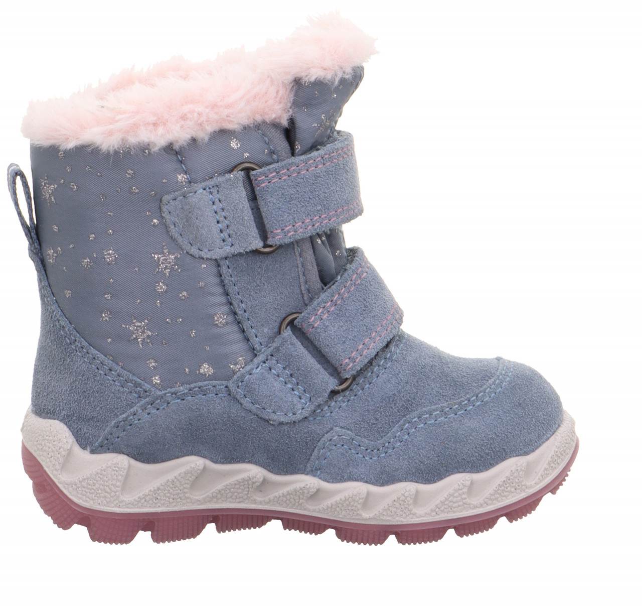 ICEBIRD - Blau/Rosa Boots mit Klettverschluss