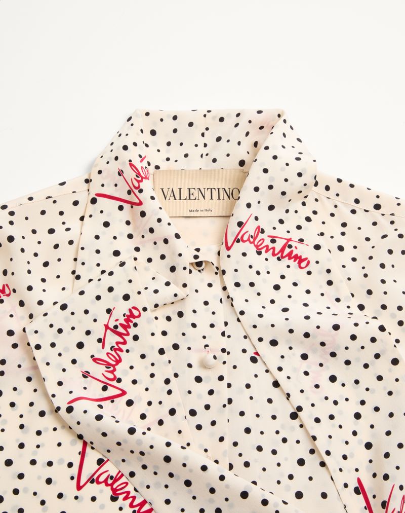 Plusdepois Bubble Crepe De Chine skjorte