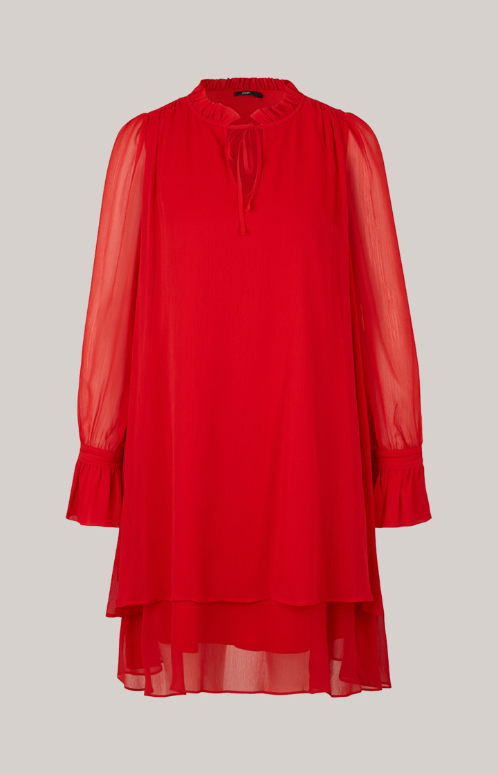 Chiffon-Kleid in Rot