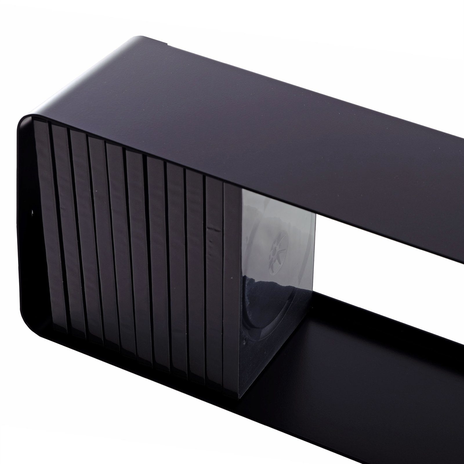 DESIGN DELIGHTS CD-Regal DESIGN DVD WANDREGAL CUBE L, 120cm Metall Retro Regal für ca. 110DVDs
