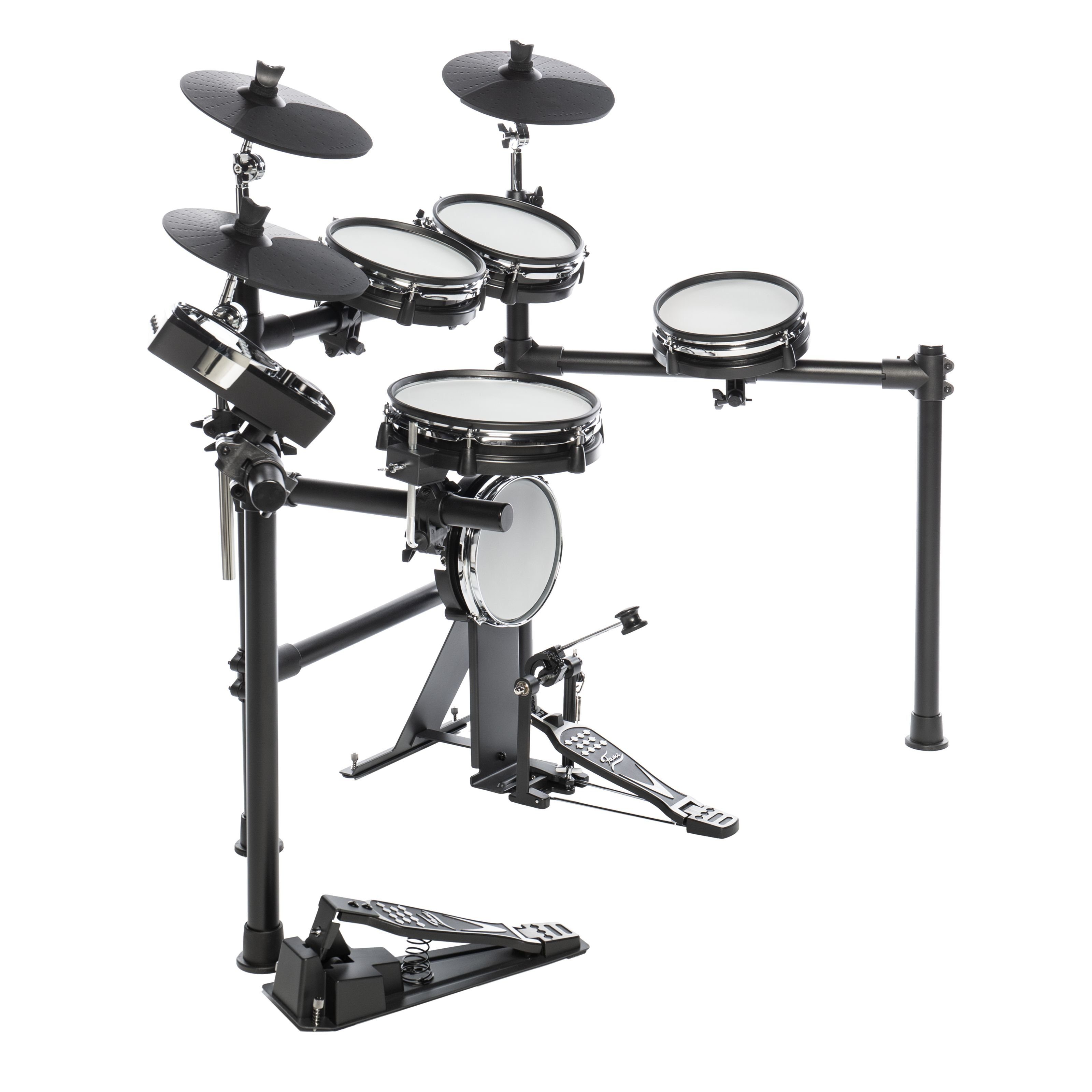 FAME E-Drum, DD-6600 E-Drum Set, Elektronisches Schlagzeug-Set mit 408 Sounds, Dua