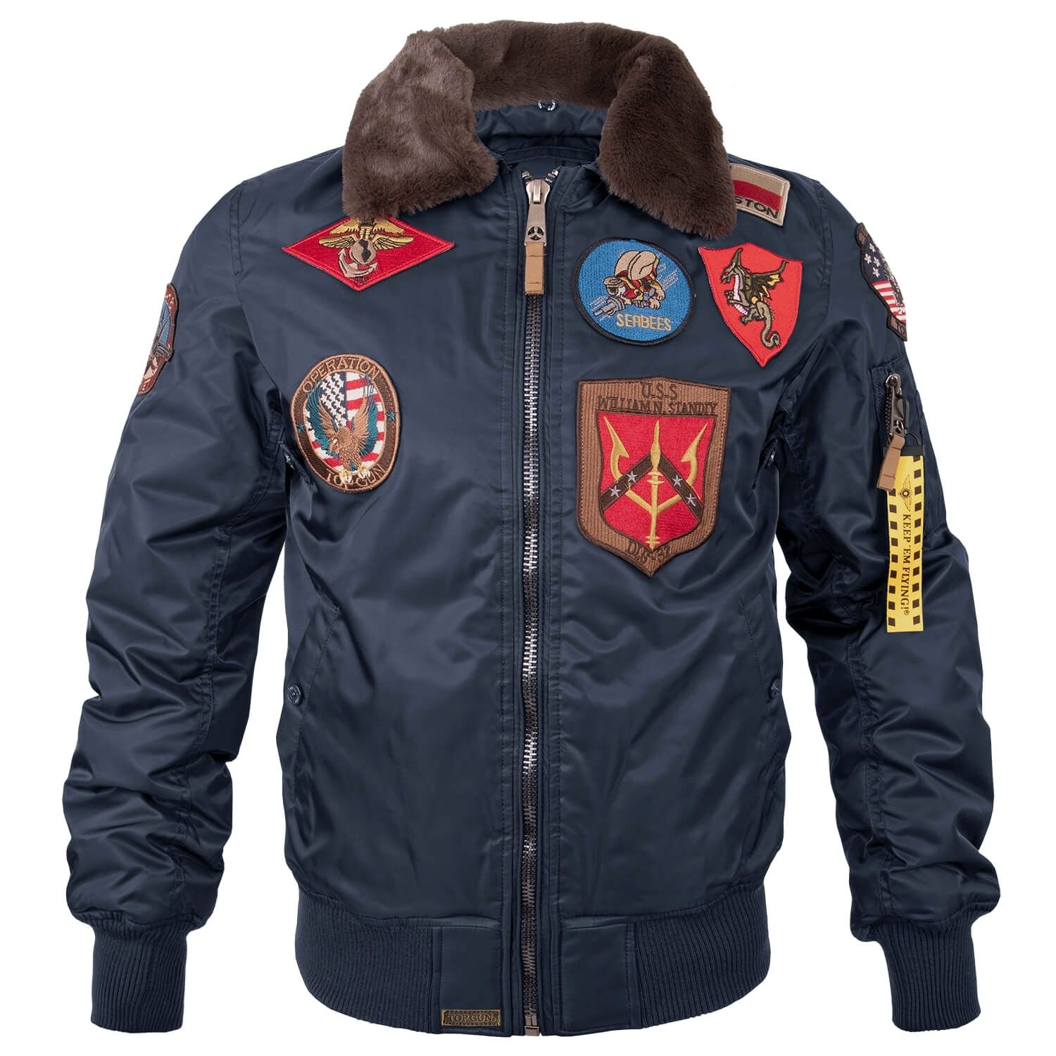 Fliegerjacke B-15 mit Patches