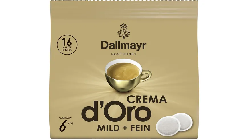Dallmayr Crema d'Oro mild+fein Kaffeepads 112 g