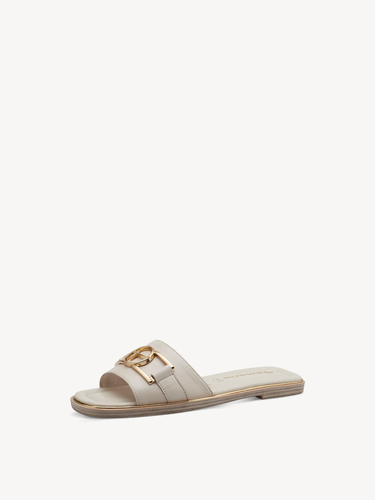 Mule en cuir - beige