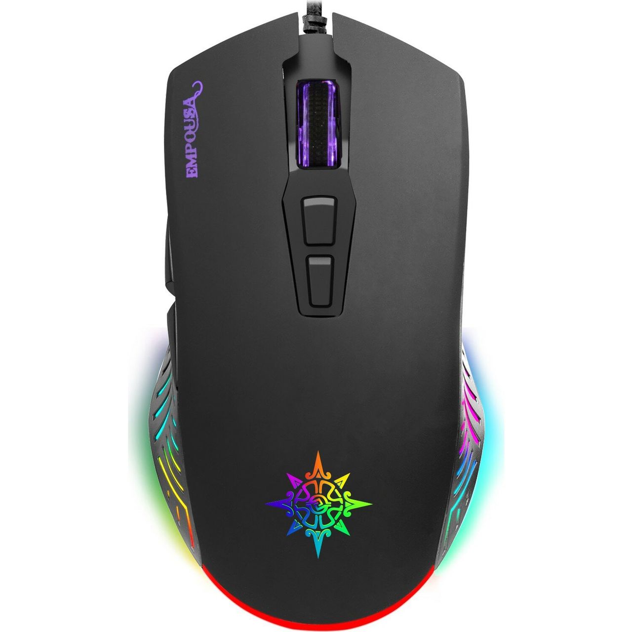 Inca -IMG-309 Empouse RGB Licht Makro Tasten Professional Gaming Maus schwarz