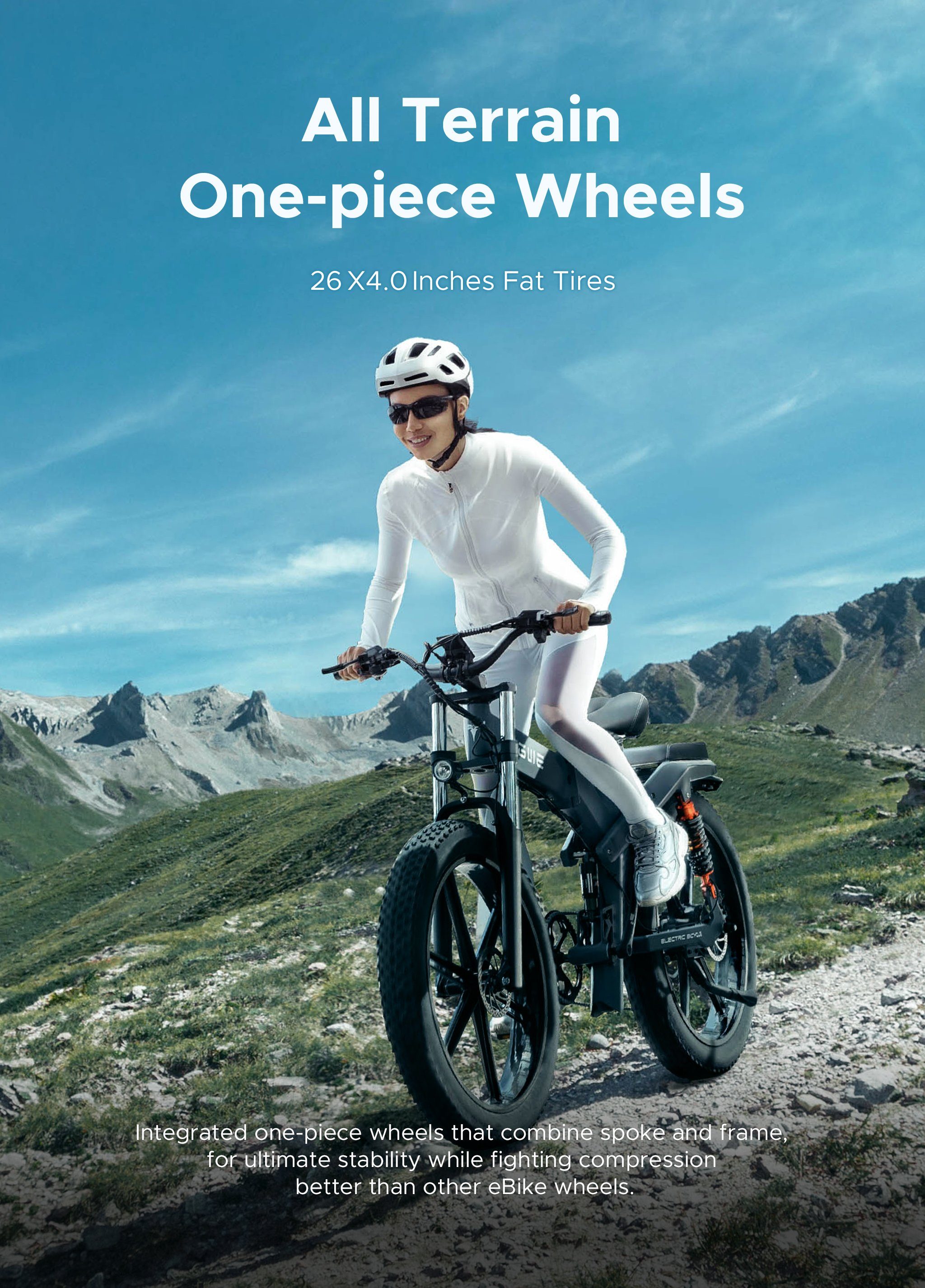 ENGWE E-Bike X26, 9 Gang Shimano Shimano Schaltwerk, Kettenschaltung, Hinterer Motor, 1407,60 Wh Dynamo, (Menge der koordinierten Elemente, Mit Batterieladegerät, Doppelbatterie), 1401.6Wh,Doppelbatterie,Geeignet für jedes Terrain