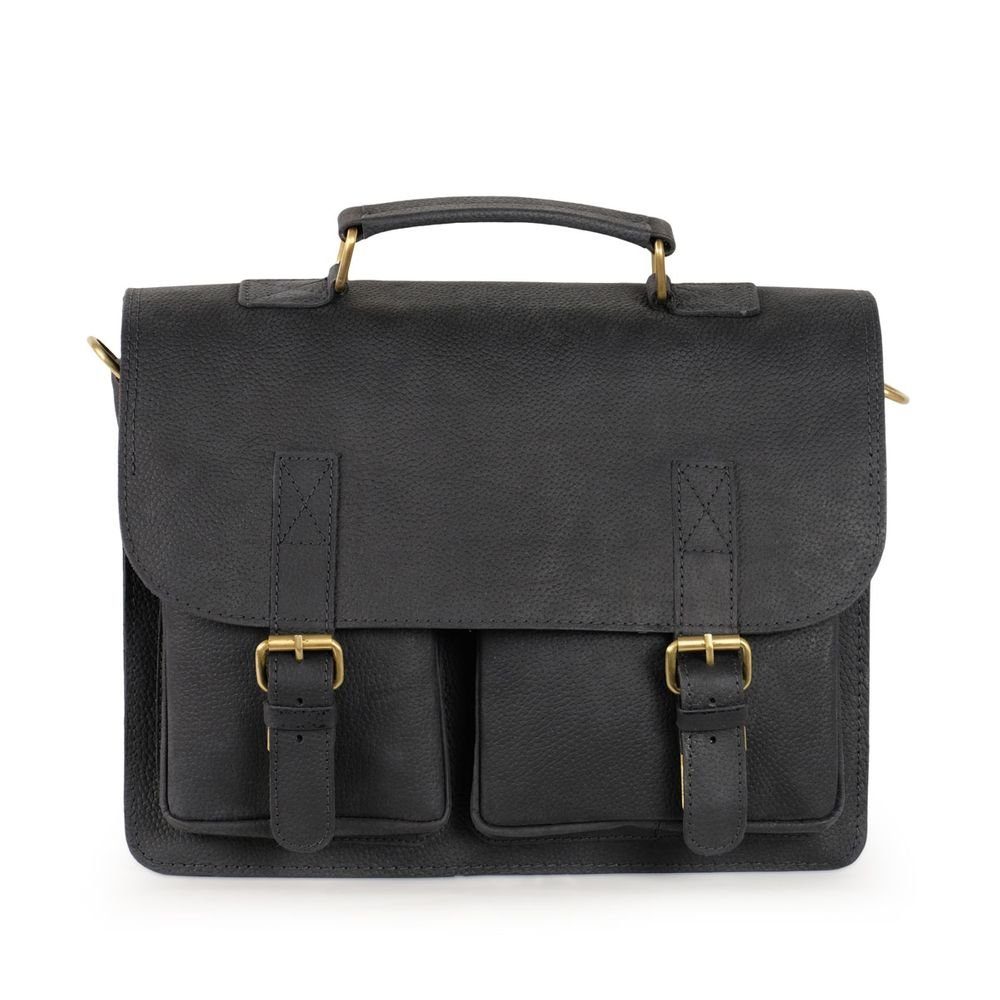 Jahn-Tasche Aktentasche Aktentasche / Businesstasche Gr. M, Leder Schwarz, Jahn-Tasche 410-n