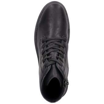 Rieker Schnür Boots in schwarz