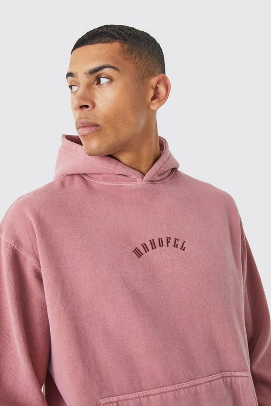 Bestickter Oversize Hoodie