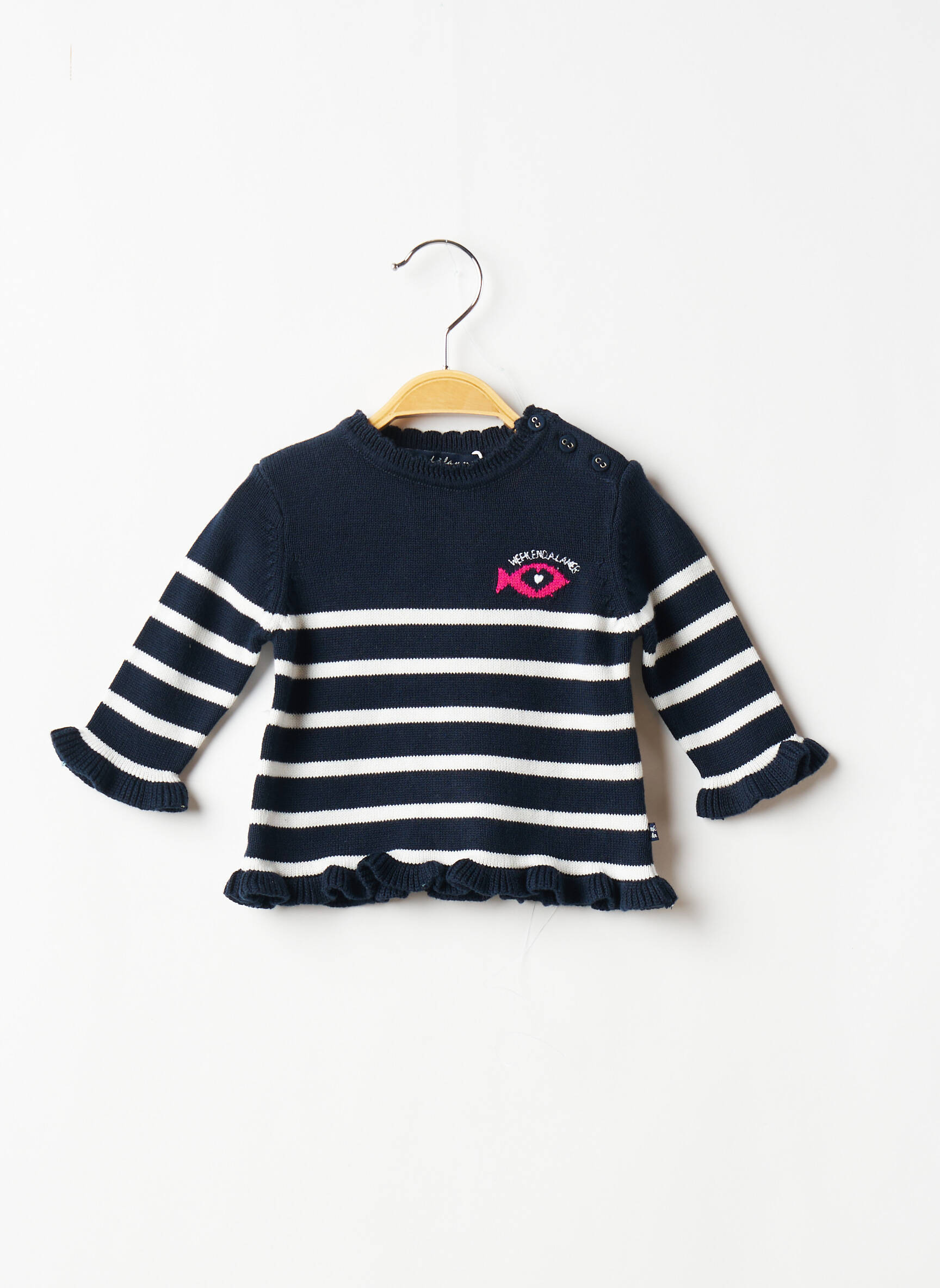 Week End A La Mer Pulls Fille couleur bleu