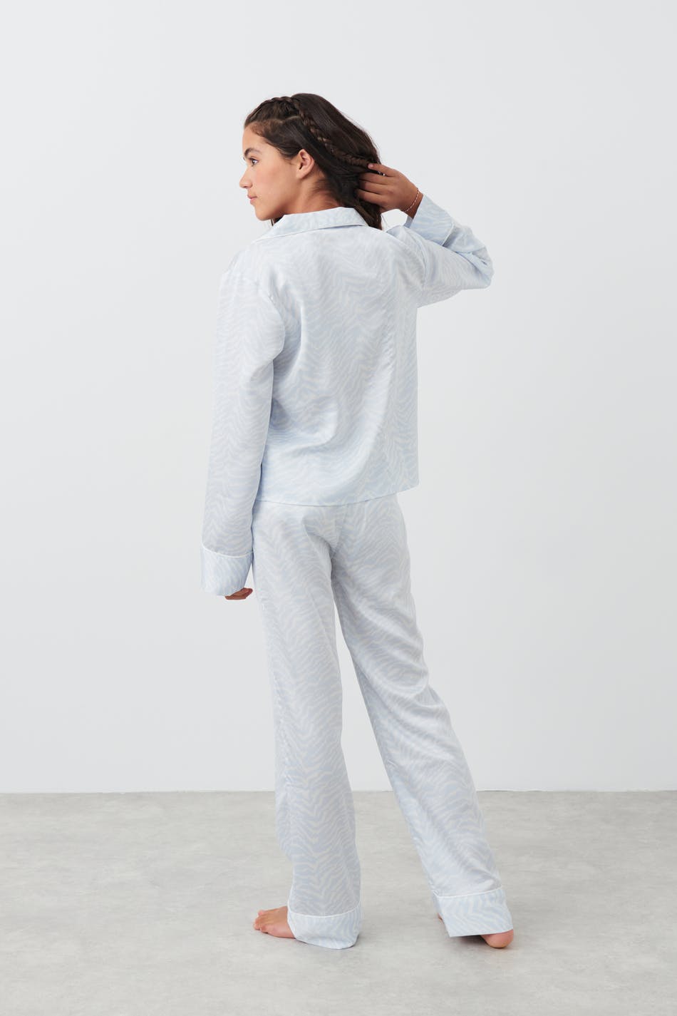 Y satin pyjamas set