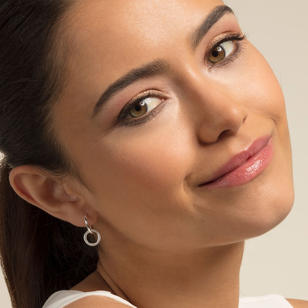 Thomas Sabo Créoles 925 Argent Boucles d'oreilles