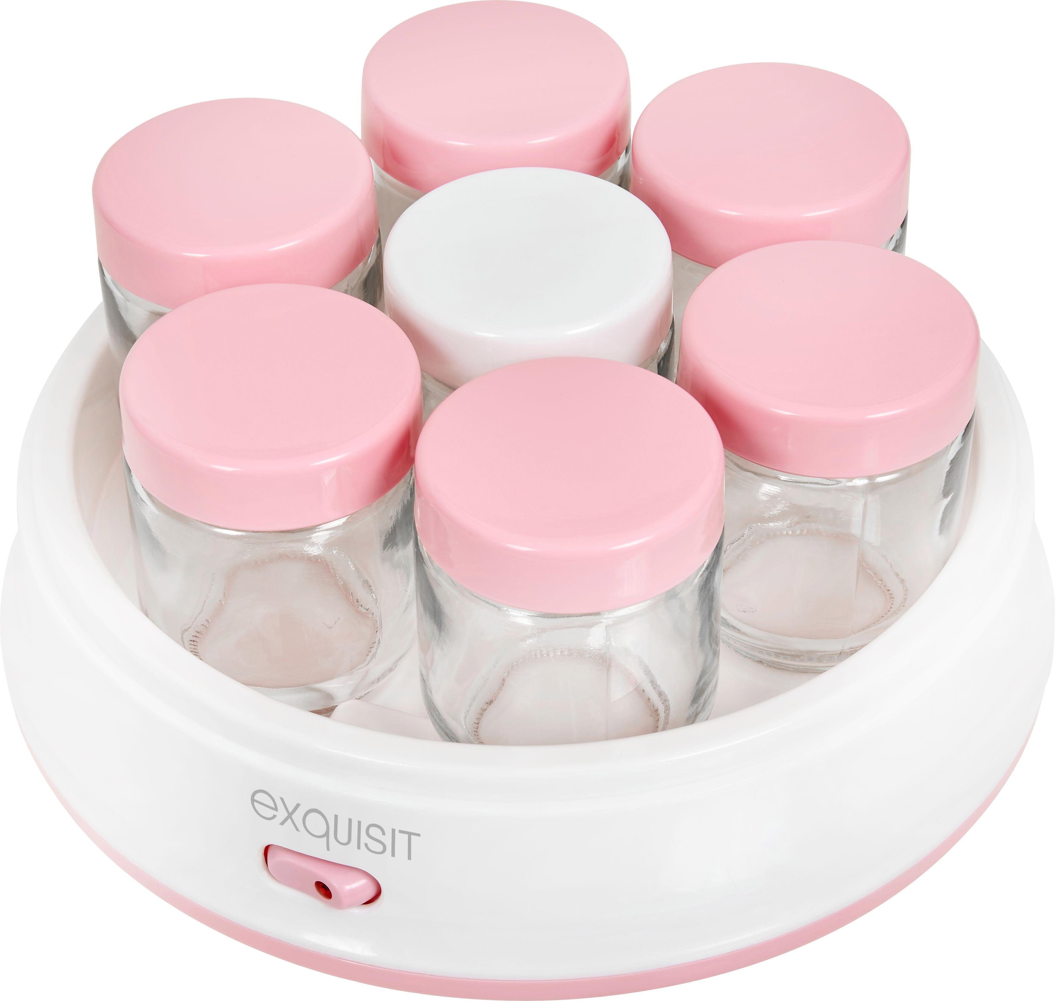 exquisit Joghurtbereiter YM 3101 wep, 7 Portionsbehälter, je 200 ml
