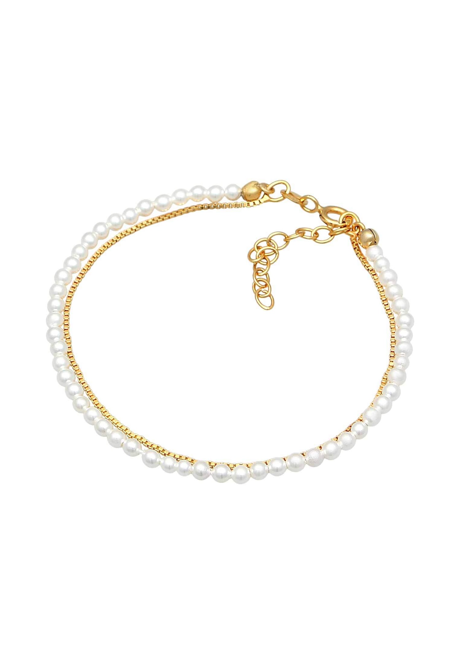 Pañales elegantes Elli para mujer con cuentas de concha en plata de ley 925 chapada en oro.