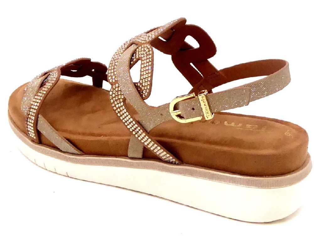 TAMARIS Komfort Sandalen silber